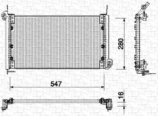 Magneti Marelli 350203135000 - Kondenzator, klima-Uređaj www.molydon.hr