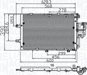 Magneti Marelli 350203891000 - Kondenzator, klima-Uređaj www.molydon.hr