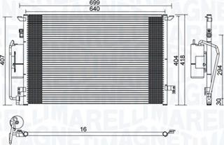 Magneti Marelli 350203892000 - Kondenzator, klima-Uređaj www.molydon.hr