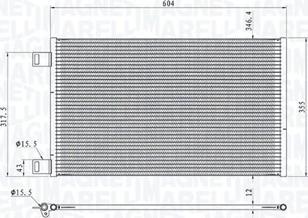 Magneti Marelli 350203860000 - Kondenzator, klima-Uređaj www.molydon.hr