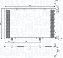 Magneti Marelli 350203813000 - Kondenzator, klima-Uređaj www.molydon.hr