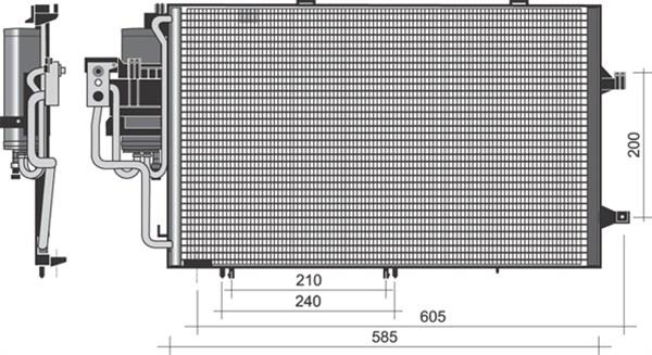 Magneti Marelli 350203351000 - Kondenzator, klima-Uređaj www.molydon.hr