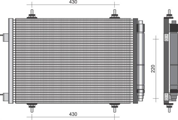 Magneti Marelli 350203380000 - Kondenzator, klima-Uređaj www.molydon.hr