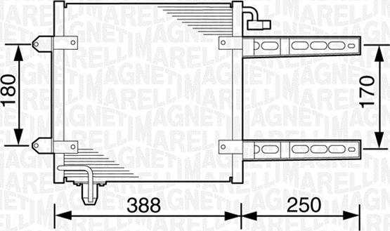 Magneti Marelli 350203237000 - Kondenzator, klima-Uređaj www.molydon.hr