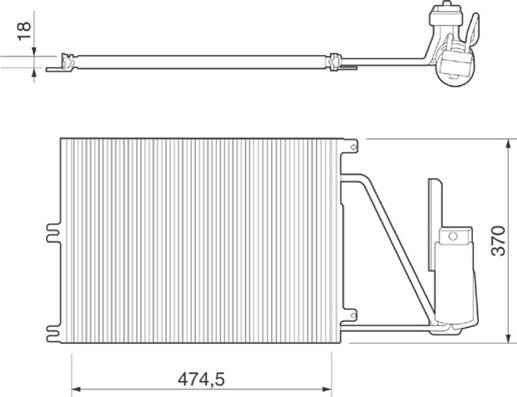 Magneti Marelli 350203220000 - Kondenzator, klima-Uređaj www.molydon.hr