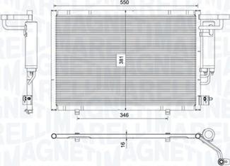 Magneti Marelli 350203754000 - Kondenzator, klima-Uređaj www.molydon.hr