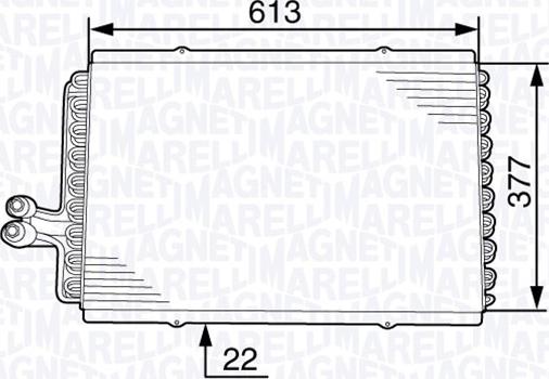 Magneti Marelli 350203708000 - Kondenzator, klima-Uređaj www.molydon.hr