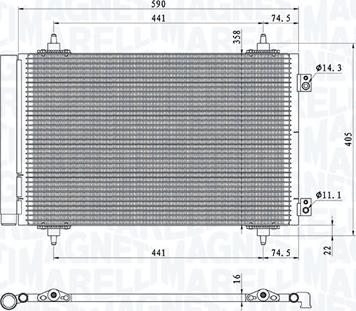 Magneti Marelli 350203710000 - Kondenzator, klima-Uređaj www.molydon.hr