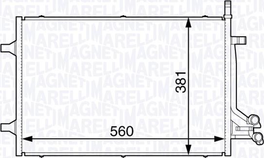 Magneti Marelli 350203729000 - Kondenzator, klima-Uređaj www.molydon.hr