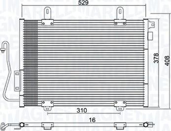 Magneti Marelli 350203775000 - Kondenzator, klima-Uređaj www.molydon.hr