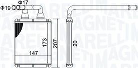 Magneti Marelli 350218496000 - Izmjenjivač topline, grijanje unutrasnjeg prostora www.molydon.hr