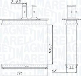 Magneti Marelli 350218493000 - Izmjenjivač topline, grijanje unutrasnjeg prostora www.molydon.hr