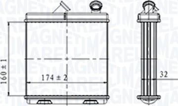 Magneti Marelli 350218465000 - Izmjenjivač topline, grijanje unutrasnjeg prostora www.molydon.hr