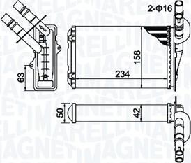 Magneti Marelli 350218404000 - Izmjenjivač topline, grijanje unutrasnjeg prostora www.molydon.hr