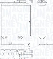 Magneti Marelli 350218489000 - Izmjenjivač topline, grijanje unutrasnjeg prostora www.molydon.hr