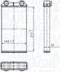 Magneti Marelli 350218439000 - Izmjenjivač topline, grijanje unutrasnjeg prostora www.molydon.hr