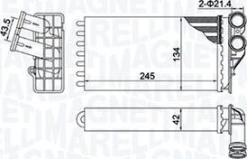 Magneti Marelli 350218430000 - Izmjenjivač topline, grijanje unutrasnjeg prostora www.molydon.hr