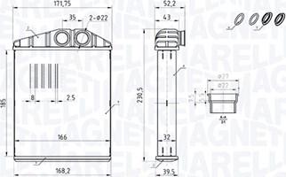 Magneti Marelli 350218426000 - Izmjenjivač topline, grijanje unutrasnjeg prostora www.molydon.hr