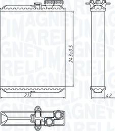 Magneti Marelli 350218427000 - Izmjenjivač topline, grijanje unutrasnjeg prostora www.molydon.hr