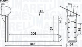 Magneti Marelli 350218474000 - Izmjenjivač topline, grijanje unutrasnjeg prostora www.molydon.hr