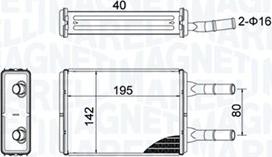 Magneti Marelli 350218476000 - Izmjenjivač topline, grijanje unutrasnjeg prostora www.molydon.hr