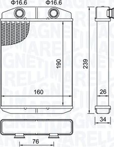 Magneti Marelli 350218507000 - Izmjenjivač topline, grijanje unutrasnjeg prostora www.molydon.hr