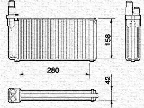 Magneti Marelli 350218051000 - Izmjenjivač topline, grijanje unutrasnjeg prostora www.molydon.hr