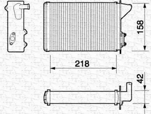 Magneti Marelli 350218053000 - Izmjenjivač topline, grijanje unutrasnjeg prostora www.molydon.hr