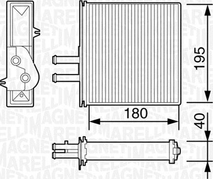 Magneti Marelli 350218057000 - Izmjenjivač topline, grijanje unutrasnjeg prostora www.molydon.hr