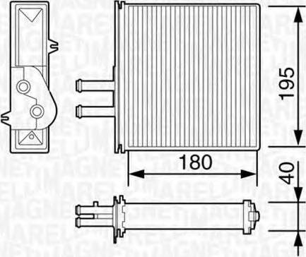 Magneti Marelli 350218057003 - Izmjenjivač topline, grijanje unutrasnjeg prostora www.molydon.hr