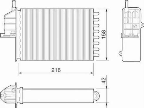 Magneti Marelli 350218073000 - Izmjenjivač topline, grijanje unutrasnjeg prostora www.molydon.hr