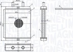 Magneti Marelli 350218308000 - Izmjenjivač topline, grijanje unutrasnjeg prostora www.molydon.hr