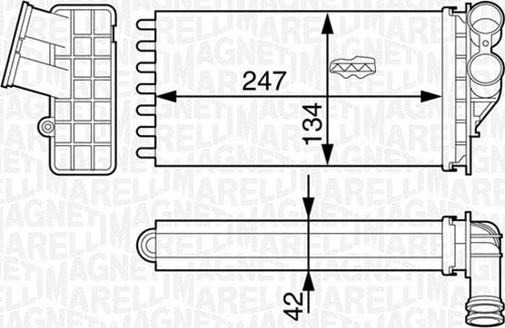 Magneti Marelli 350218318000 - Izmjenjivač topline, grijanje unutrasnjeg prostora www.molydon.hr