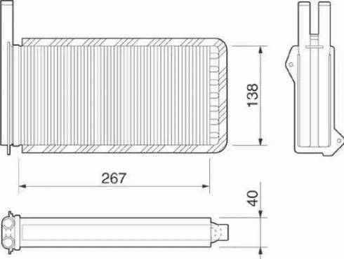 Magneti Marelli 350218209000 - Izmjenjivač topline, grijanje unutrasnjeg prostora www.molydon.hr