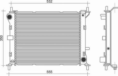 Magneti Marelli 350213909000 - Hladnjak, hladjenje motora www.molydon.hr