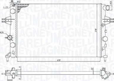 Magneti Marelli 350213970000 - Hladnjak, hladjenje motora www.molydon.hr