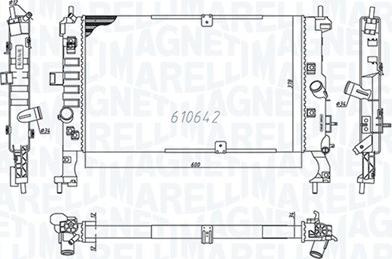 Magneti Marelli 350213972000 - Hladnjak, hladjenje motora www.molydon.hr