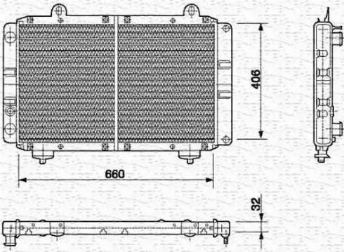 Magneti Marelli 350213453000 - Hladnjak, hladjenje motora www.molydon.hr