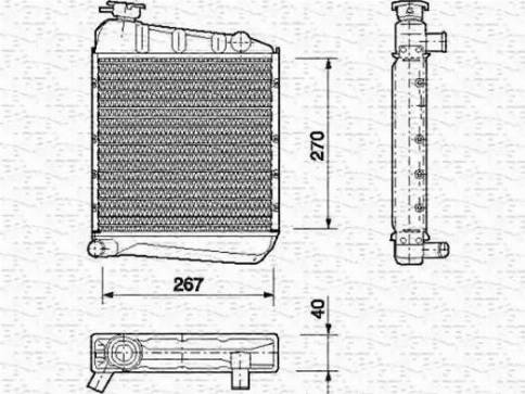 Magneti Marelli 350213409000 - Hladnjak, hladjenje motora www.molydon.hr