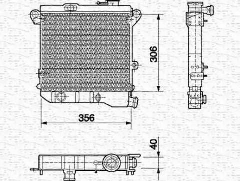 Magneti Marelli 350213416000 - Hladnjak, hladjenje motora www.molydon.hr