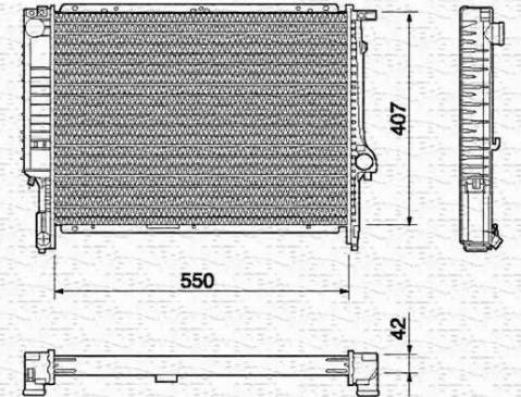 Magneti Marelli 350213432000 - Hladnjak, hladjenje motora www.molydon.hr