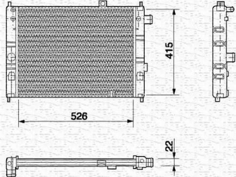 Magneti Marelli 350213559000 - Hladnjak, hladjenje motora www.molydon.hr