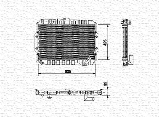 Magneti Marelli 350213551000 - Hladnjak, hladjenje motora www.molydon.hr