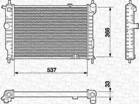 Magneti Marelli 350213584000 - Hladnjak, hladjenje motora www.molydon.hr