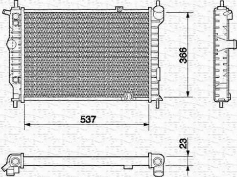 Magneti Marelli 350213586000 - Hladnjak, hladjenje motora www.molydon.hr