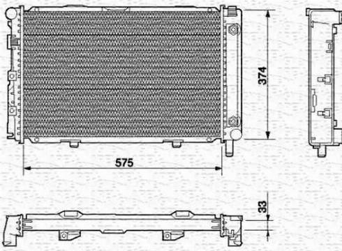 Magneti Marelli 350213538000 - Hladnjak, hladjenje motora www.molydon.hr