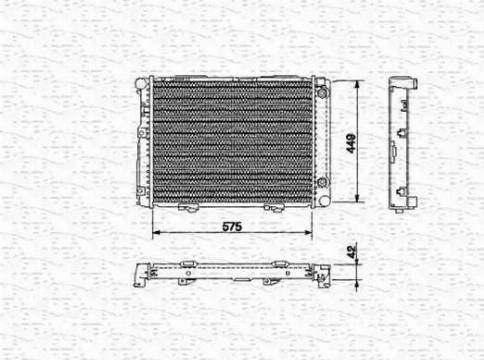 Magneti Marelli 350213532000 - Hladnjak, hladjenje motora www.molydon.hr