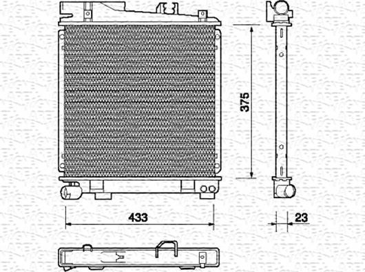 Magneti Marelli 350213699000 - Hladnjak, hladjenje motora www.molydon.hr