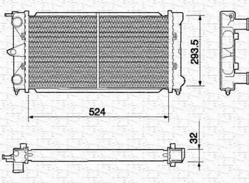 Magneti Marelli 350213645000 - Hladnjak, hladjenje motora www.molydon.hr