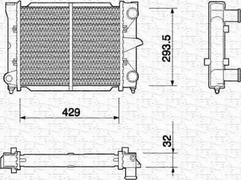 Magneti Marelli 350213646000 - Hladnjak, hladjenje motora www.molydon.hr